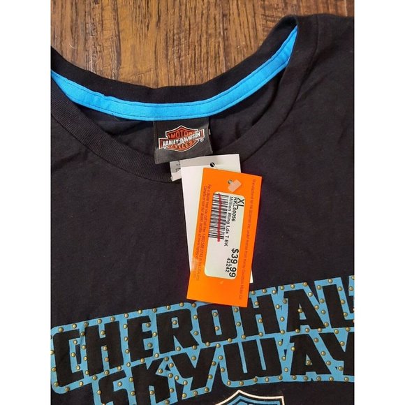 2) Women's Harley Davidson Logo Shirt. Black & Pink. Size XL. See Measurements - Picture 7 of 15